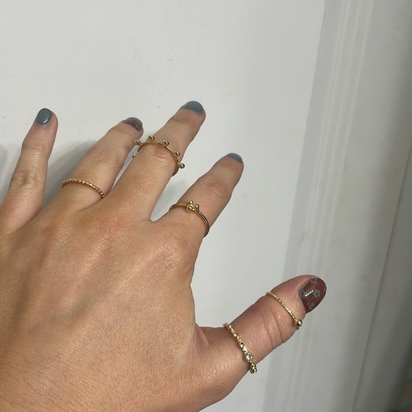 Bohemian Gold Ring Set 💛 Lot 12 - Picture 3 of 4